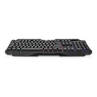 NEDIS Bedraad gaming-toetsenbord | USB Type-A | Membraansleutel | LED | QWERTY | ND lay-out | Lengte stroomkabel: 1,30 m | Multimedia