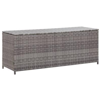 vidaXL Tuinbox 150x50x60 cm poly rattan grijs vidaXL Tuinbox 150x50x60 cm poly rattan grijs
