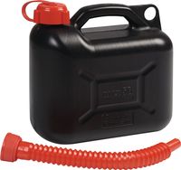 NOW Transportbrandstofjerrycan | inhoud 5 l | zwart HD-PE | L265xB135xH270 mm | 1 stuk - 4000819002 4000819002