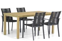 Santika Annisa/Weston 160 cm dining tuinset 5-delig - thumbnail