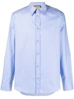 Gucci long-sleeve cotton shirt - Bleu