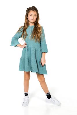 MAYCE Girlslabel Meisjes jurk - Stone Mint
