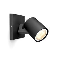 Philips Hue RUNNER Opbouwspot GU10 1x5W Rond Zwart