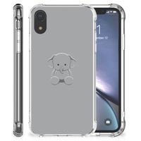 Apple iPhone Xr Stevig Bumper Hoesje Grijs Baby Olifant