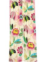 Gucci pantalon court à fleurs - Tons neutres