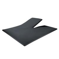 Hoeslaken Splittopper Jersey, Matraschermer voor hoogte van 8 tot 12cm, Split van 90cm, stretchbaar, duurzaam en heerlijk zacht, Antraciet, 180 x 220 cm
