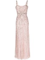 Jenny Packham robe longue Bright Gem à ornements en sequins - Rose - thumbnail