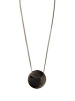 Ferragamo collier à pendentif oversize - Noir