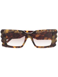 Philipp Plein lunettes de soleil à logo - Tons neutres