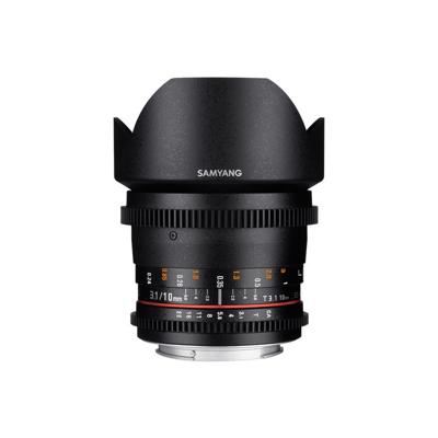 Samyang 10mm T3.1 VDSLR ED AS NCS CS II SLR Ultra-groothoeklens Zwart
