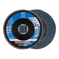 PFERD Polifan Power, 67786126, 10 stuks, 125 mm, Z60, X-LOCK (22,23 mm), SG STEELOX, voor de hoogste economie door agressieve spaning