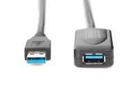 Digitus USB-kabel USB 3.2 Gen1 (USB 3.0 / USB 3.1 Gen1) USB-A stekker, USB-A bus 5.00 m Zwart DA-73104 - thumbnail