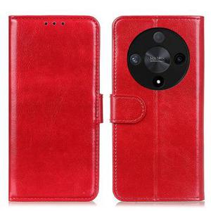 Honor Magic6 Lite/X9b Wallet Case met Magnetische Sluiting - Rood