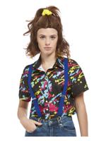 80s Paint Splatter Print Shirt