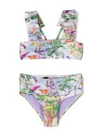 Molo bikini Nice à fleurs - Vert