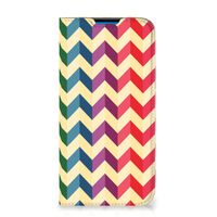 iPhone 14 Pro Max Hoesje met Magneet Zigzag Multi Color