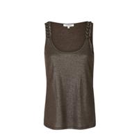 Morgan top met glitters kaki