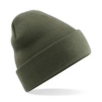 Beechfield basic winter muts/beanie - olijfgroen - acryl - volwassenen - Winter Essentials/accessoi - thumbnail