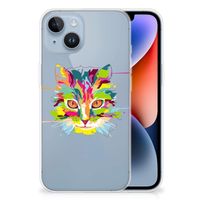 Apple iPhone 14 Telefoonhoesje met Naam Cat Color