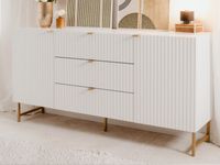 Dressoir EDINA 2 deuren 3 lades wit