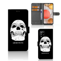 Telefoonhoesje met Naam Samsung Galaxy A42 5G Skull Eyes