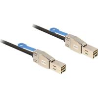 Delock HDD Aansluitkabel [1x Mini-SAS-stekker (SFF-8644) - 1x Mini-SAS-stekker (SFF-8644)] 1.00 m Zwart