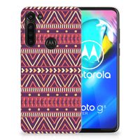 Motorola Moto G8 Power TPU bumper Aztec Paars - thumbnail