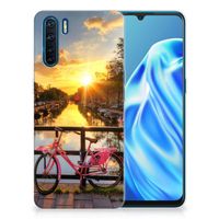 OPPO A91 Siliconen Back Cover Amsterdamse Grachten