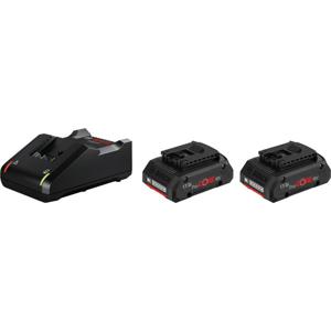 Bosch Professional 2x ProCORE18V 4.0Ah + GAL 18V-40 Professional 1600A01BA3 Accu en acculader voor gereedschap 18 V 4 Ah Li-ion