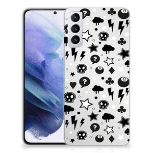 Silicone Back Case Samsung Galaxy S21 Plus Silver Punk