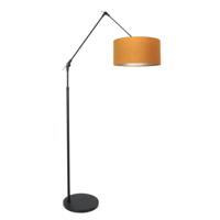 Steinhauer Landelijke vloerlamp Prestige Chic zwart met goud velvet 8117ZW - thumbnail