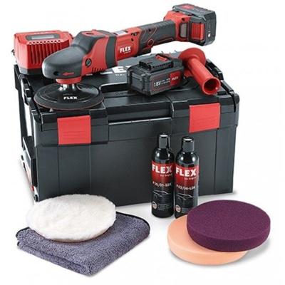 Flex PE 150 18.0-EC/5.0 P-Set 18V Polijstmachine + 2Accu's 5,0Ah + Lader in L-BOXX - 461229