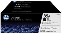 HP toner 85A, 1 600 pagina&apos;s, OEM CE285AD, zwart, duopack - thumbnail