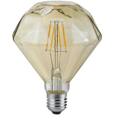 LED Lamp - Filament - Trion Dimano - E27 Fitting - 4W - Warm Wit 2700K - Amber - Aluminium LED Lamp - Filament - Trion Dimano - E27 Fitting - 4W - Warm Wit 2700K - Amber - Aluminium