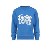 Vingino sweater Nieneke met tekst blauw