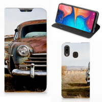 Samsung Galaxy A30 Stand Case Vintage Auto - thumbnail