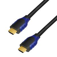 LogiLink CH0062 HDMI-aansluitkabel, standaard: High Speed met Ethernet voor resoluties tot 4096 x 2160, Ultra HD en 3D zwart, 2m