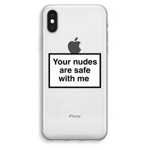 Safe with me: iPhone XS Max Transparant Hoesje