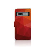 Book Case voor Google Pixel 8A Polygon Red - thumbnail