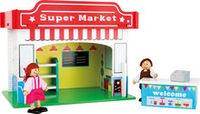 Speelhuis supermarkt met accessoires - thumbnail