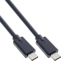 InLine® USB 3.2 Gen.2 kabel, USB type-C stekker/stekker, zwart, 1 m