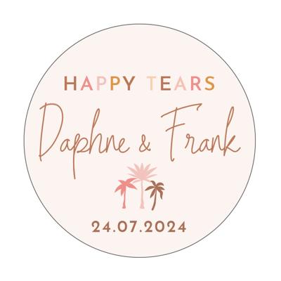 Etiket rond 35mm Happy Tears Summer glow