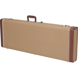 Fender G&G Deluxe Jazz Bass Hardshell Case Tweed/Red Poodle Plush koffer voor Jazz bas