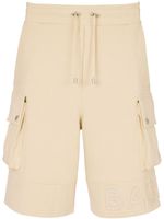 Balmain short cargo à logo embossé - Tons neutres