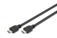 Digitus AK-330124-030-S HDMI-kabel HDMI Aansluitkabel HDMI-A-stekker, HDMI-A-stekker 3.00 m Zwart 8K UHD, Vergulde steekcontacten, Afscherming gevlochten,