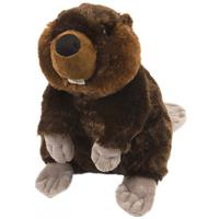 Wild Republic Pluche bever knuffel - 30 cm - bruin - dieren knuffels - thumbnail