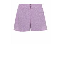 Protest gebloemde wide leg korte broek Osorno wisteria