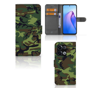 OPPO Reno8 Pro Telefoon Hoesje Army Dark