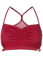 AMIR SLAMA GYM brassière de sport à empiècements en mesh - Rouge - thumbnail