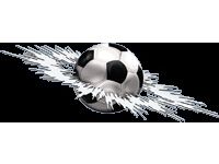 Sticker Graphic Crashed Football - 24x7x5cm AV102007